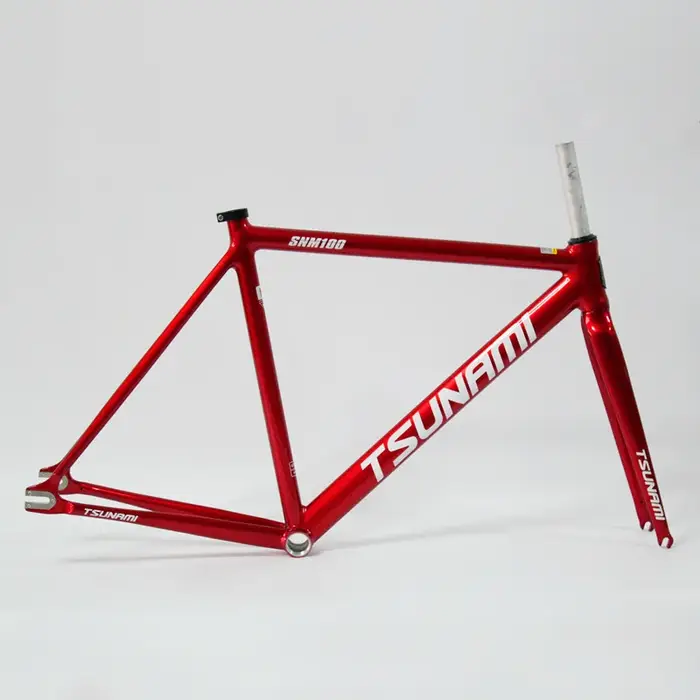 TSUNAMI SNM100 cadre 700C cadre à engrenages fixes en aluminium et piste de fourche Fixie vélo 49CM