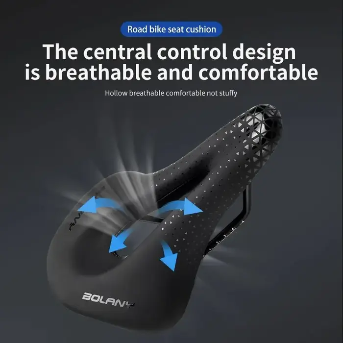 Selle de vélo en cuir PU ultralégère et respirante