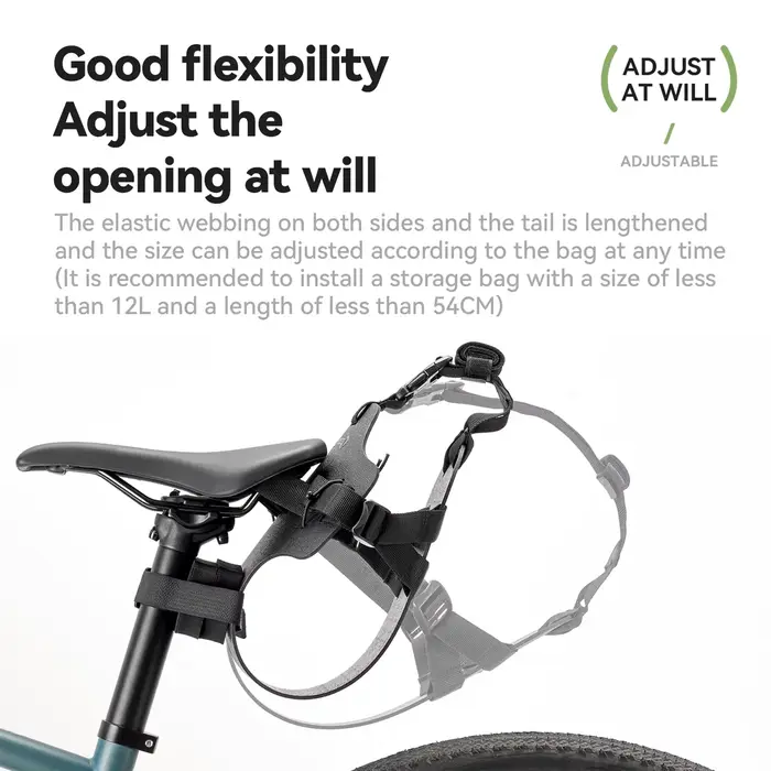 Support de stabilisateur de sac arrière de selle de vélo