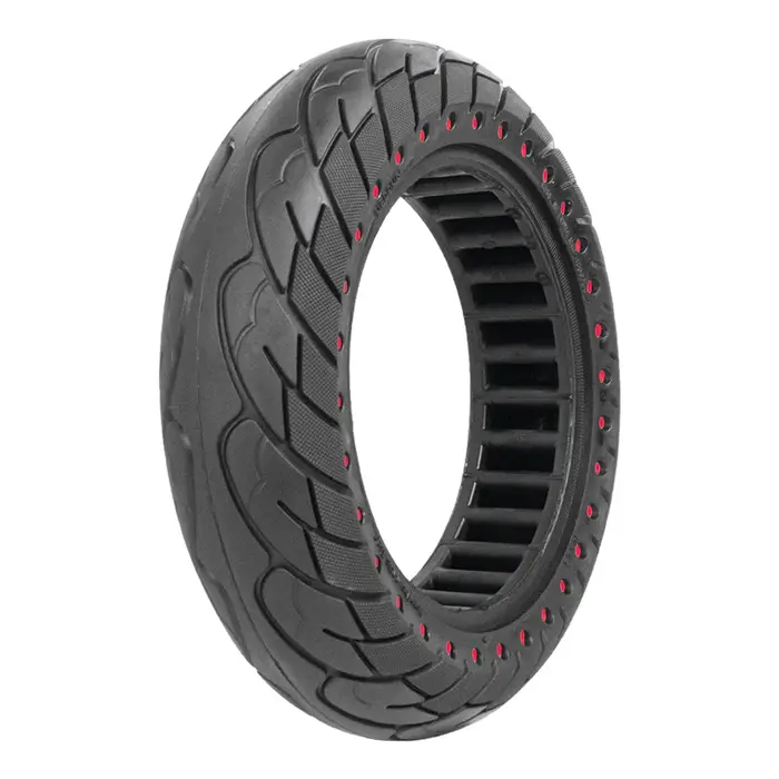 Pneus sans chambre à air 10x2.5, pneu solide 60/70 – 6.5 pour Scooter électrique Ninebot Max G30, pneu en nid d'abeille creux antidéflagrant de 10 pouces