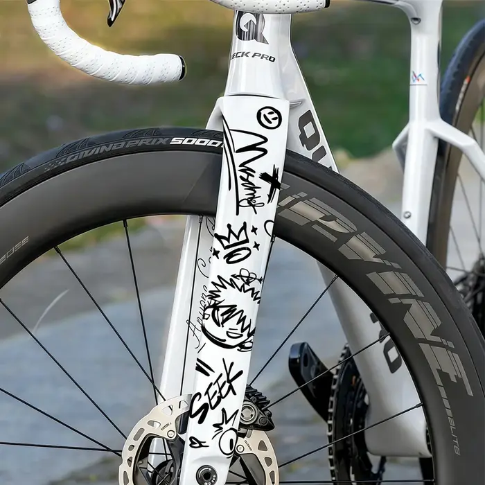 Kit d'autocollants décoratifs en vinyle DIY pour cadre de vélo