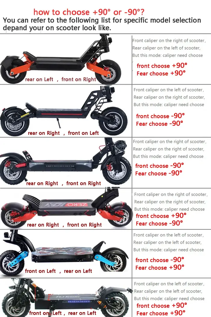 Zoom vélo Scooter électrique mise hors tension contrôle huile hydraulique étrier de frein à disque 2200 2000 1000mm pour zéro kaabo KUGOO e-bike