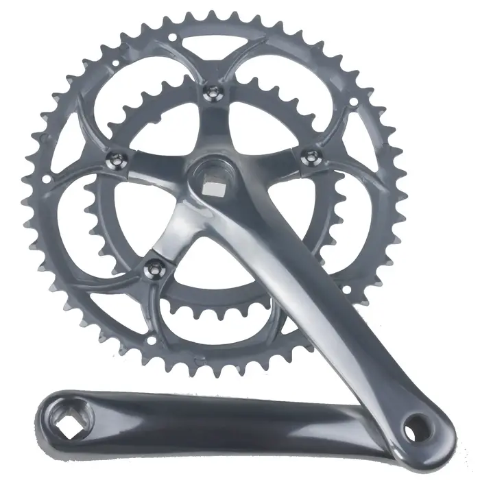 Pédalier de vélo de route en alliage d'aluminium 50-34T 8/9S, pignon à trou carré de 170mm, accessoi