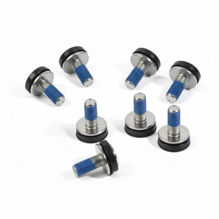 Vis de fixation de manivelle de vélo M8 avec capuchons, vis de fixation de boîtier de pédalier en acier haute résistance, longueur 18mm pour FSA/ Suntour/ Prowheel, 8 pièces