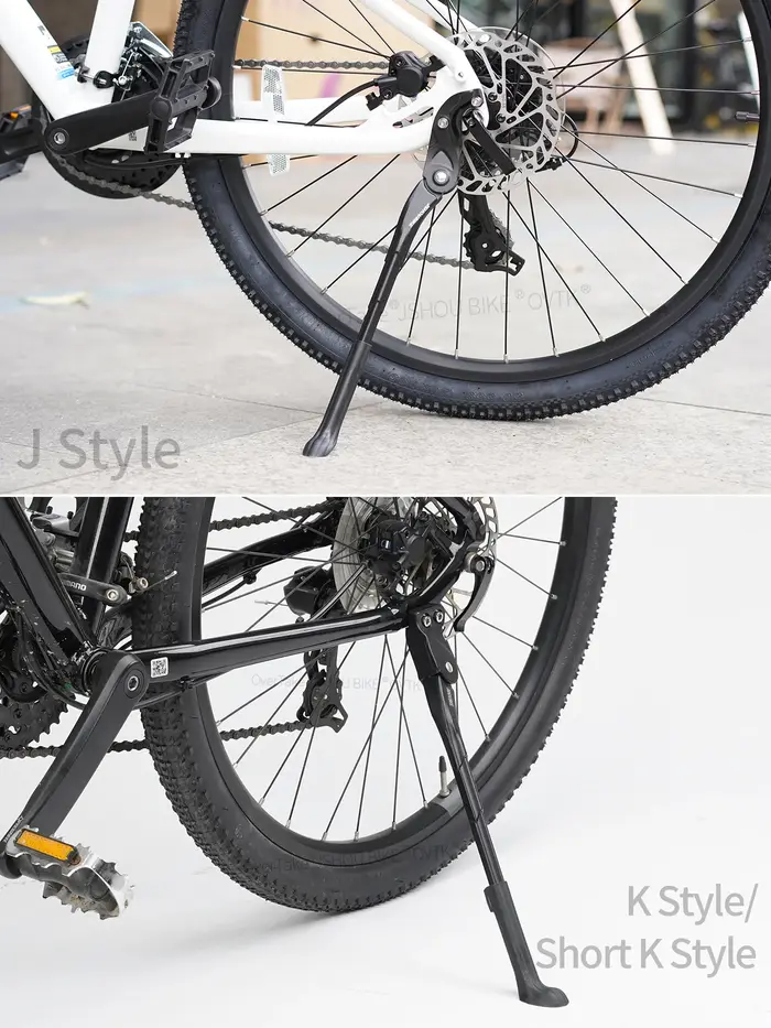 Béquille de vélo réglable en alliage d'aluminium