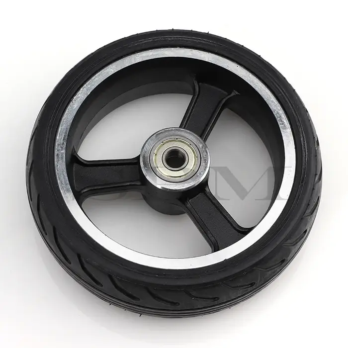 Solide de haute qualité roues de 5 pouces Rapide roue F0,jackhot,Nes en fibre de carbone scooter pneu solide avec jante en alliage