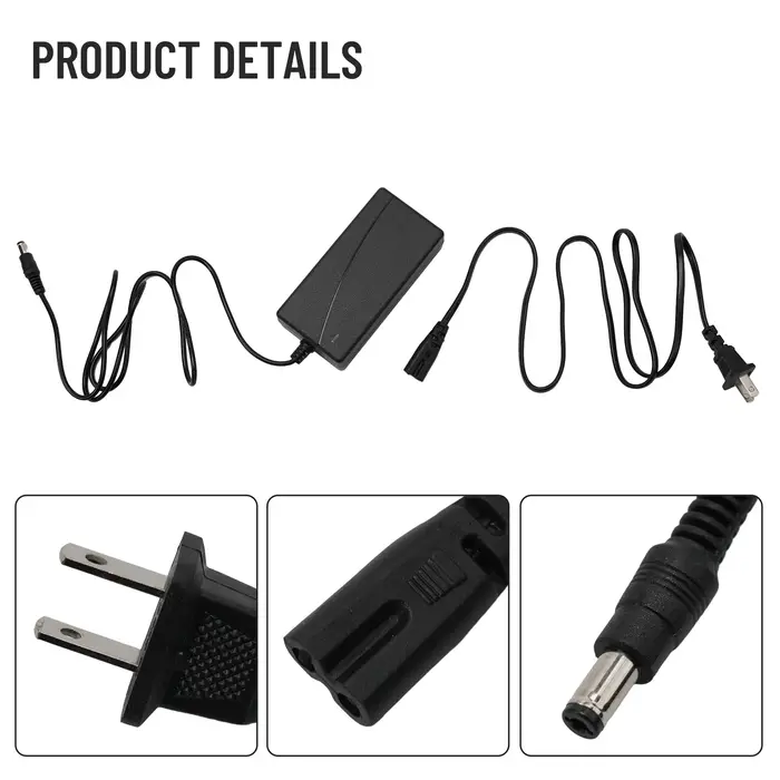 Pour US 42V 2A Scooter chargeur de batterie adaptateur secteur pour 36V vélo électrique pour M365 Scooter électrique batterie pièces de charge