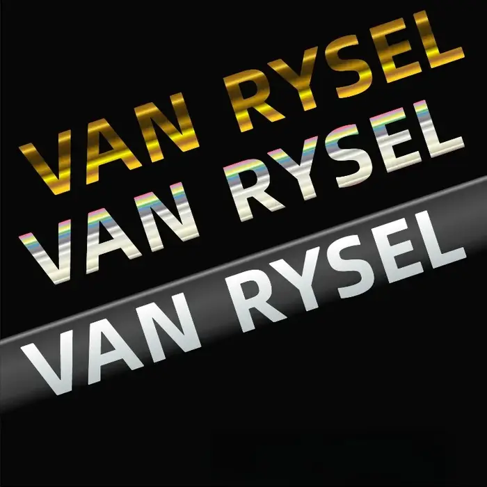 2 autocollants pour cadre de vélo de route VAN RYSEL