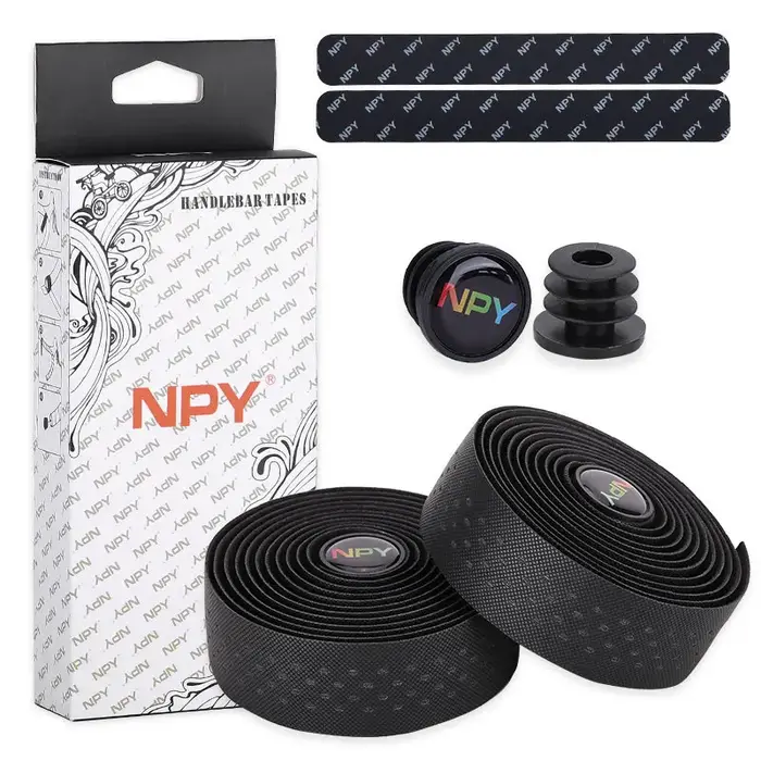 Bande de guidon en PU respirant pour vélo de route, anti-vibration, amortissement, ceinture, accesso