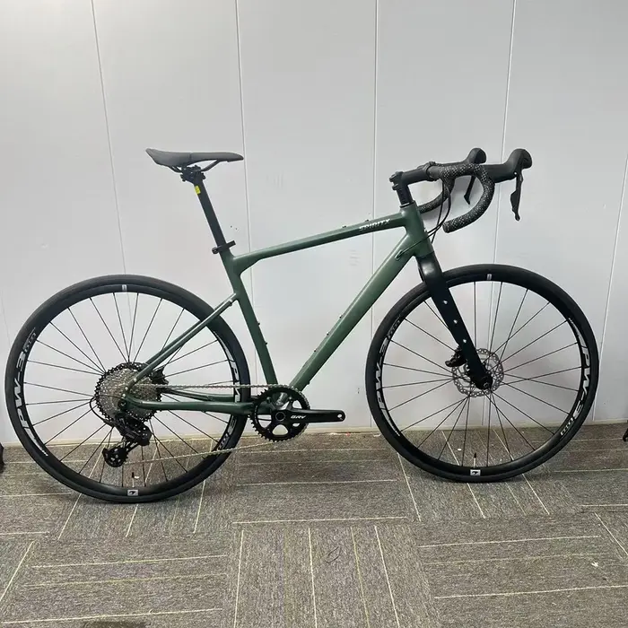 Cadre de vélo de route à axe traversant avec couleur de fourche avant en Fiber de carbone peut être personnalisé