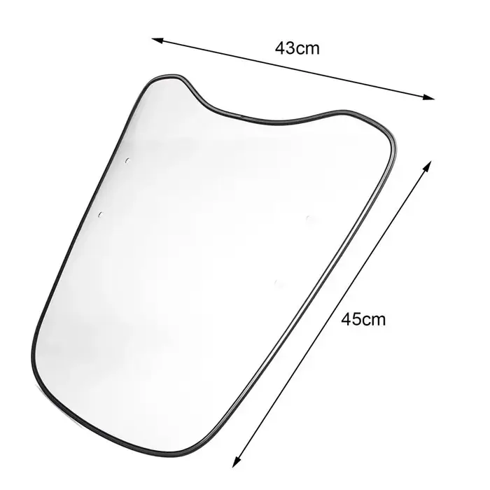 Pare-brise de moto universel coupe-vent Transparent Extension