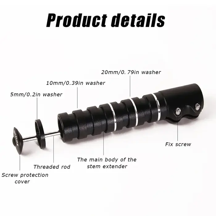 Tige de fourche de vélo montée jusqu'à 85 115 135 150 180 210MM