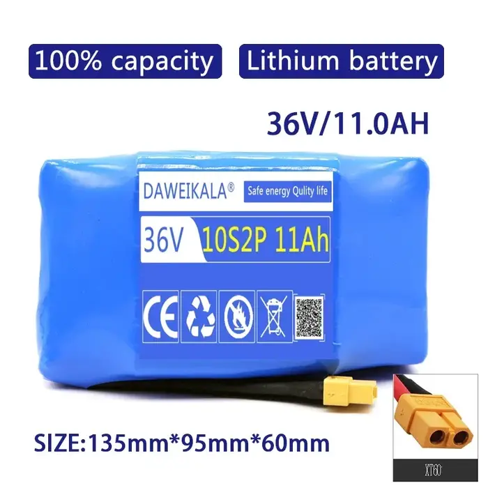 Mise à niveau de la batterie 36V 12000mAh
