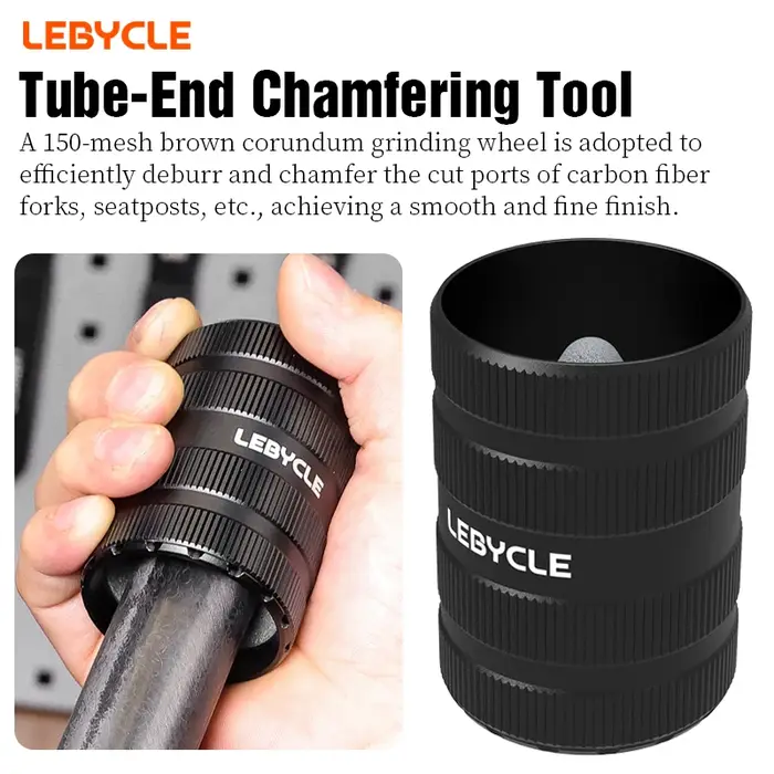 Outil de chanfreinage des extrémités de tube de vélo LEBYCLE