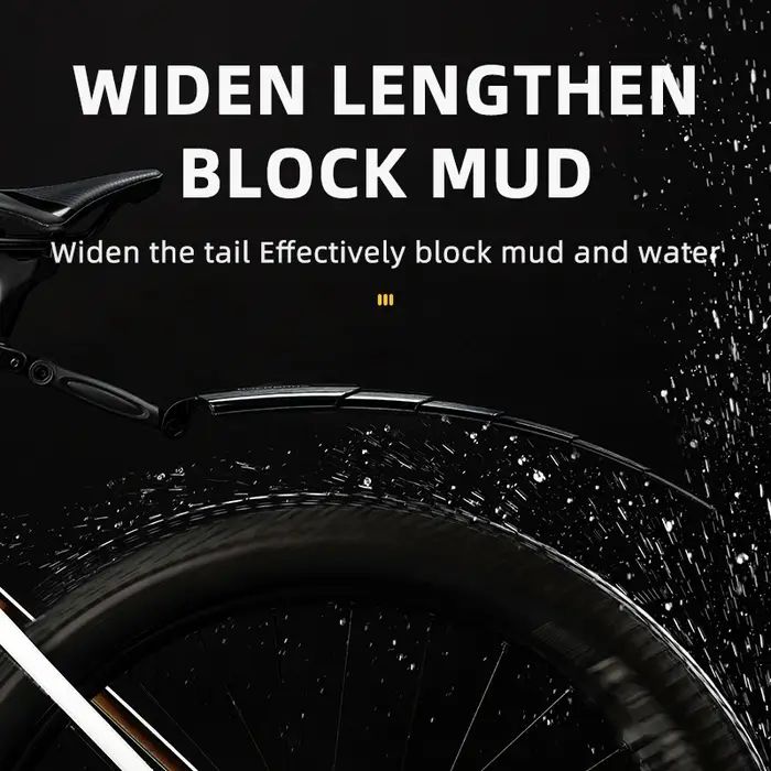 ROCKBROS – garde-boue universel pour vélo, garde-boue allongé pour roues avant et arrière, accessoir