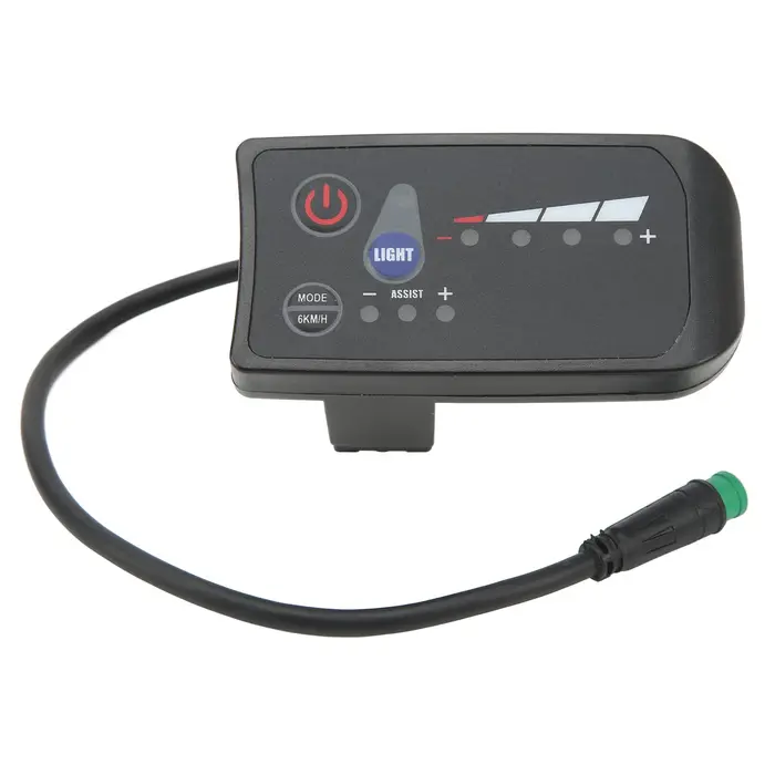 Compteur d'affichage de puissance de vélo électrique étanche, boîtier ABS, panneau d'affichage LED, 
