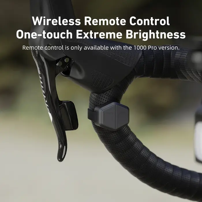 CYCLAMI phare de vélo CYC 1000 Lumen GoPro suspendu Ultra lumineux sans fil à distance coupe de ligne lampe avant