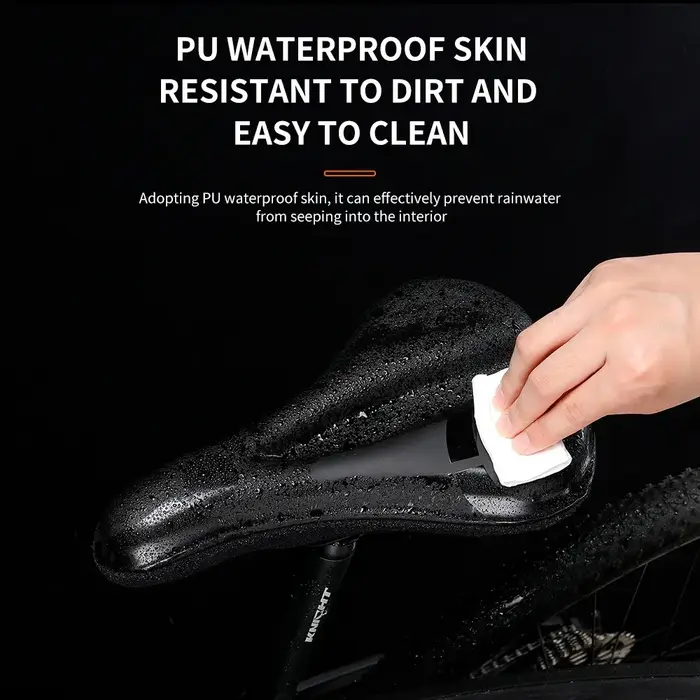 ESLNF Gel souple vélo anti-dérapant imperméable housse de selle coussin rembourré Sport