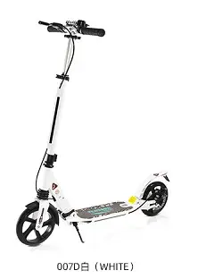 Trottinette pliable pour adultes, double suspension, frein à main, frein à disque arrière, grandes r