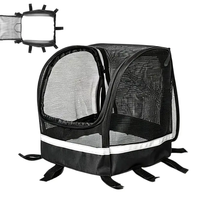 Panier de vélo pour chien, support de guidon de vélo pour chat avec fenêtre, petit panier de vélo po