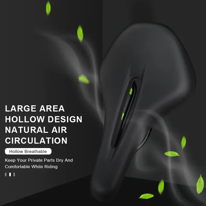Selle de vélo ergonomique en cuir PU