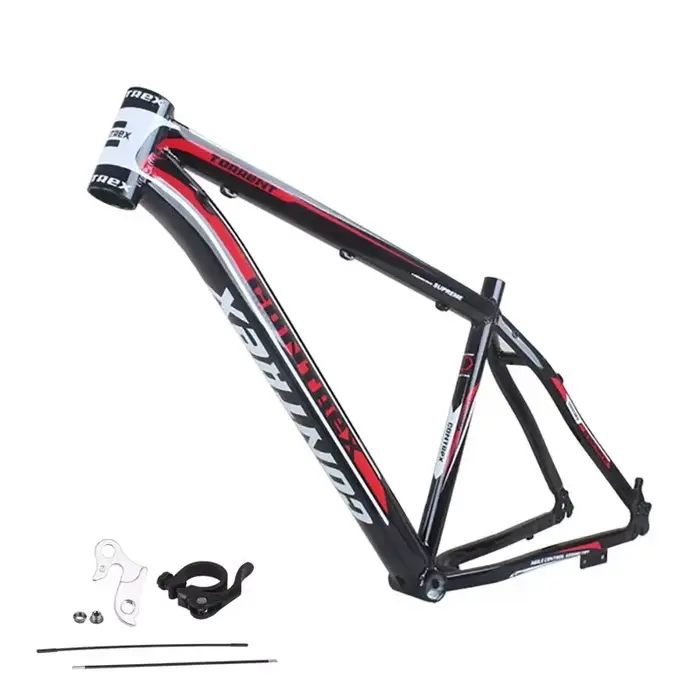 Cadre de VTT en alliage d'aluminium 26/29 pouces 6061 - Style frein à disque, ligne intérieure à vit