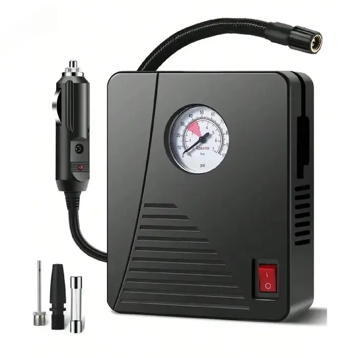 EAFC Portable 96W filaire pneu gonfleur compresseur d'air voiture pompe à Air pour voiture pneus mot
