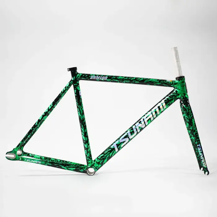 TSUNAMI SNM100 cadre 700C cadre à engrenages fixes en aluminium et piste de fourche Fixie vélo 49CM