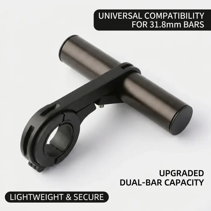 Support de fixation allongé pour guidon de VTT