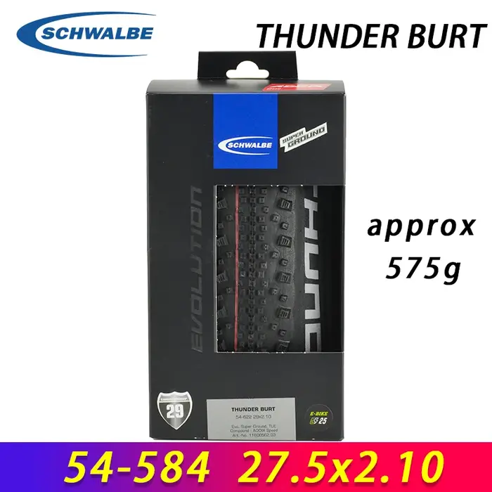 SCHWALBE Original THUNDER BURT 27.5x2.10 29x2.10/2.25/2.35 pneu pliant Tubeless pour XC pistes vtt vélo tout-terrain