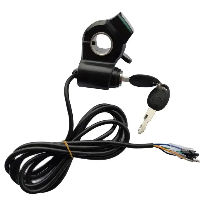 Accélérateur à pouce pour vélo électrique/trottinette électrique 12V/24V/36V/48V/60V/72V/84V/96V avec affichage LCD de la puissance de la batterie