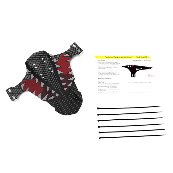 1 ensemble de garde-boue de vélo, garde-boue durable pour vélo de montagne, garde-boue avant et arrière avec 6 sangles fixes, pièces de vélo, accessoires de vélo