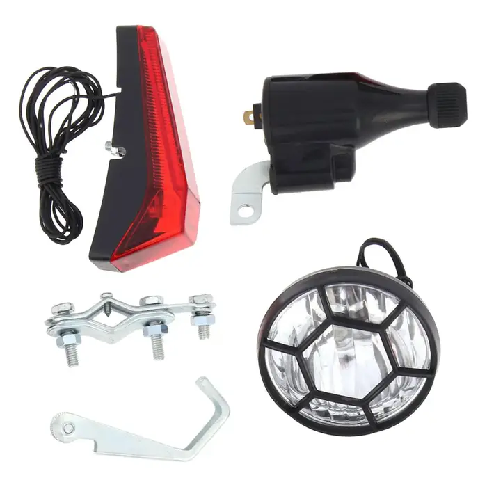 Ensemble d'éclairage de vélo Dynamo, pièces de rechange, écologique, sûr, universel, facile à instal
