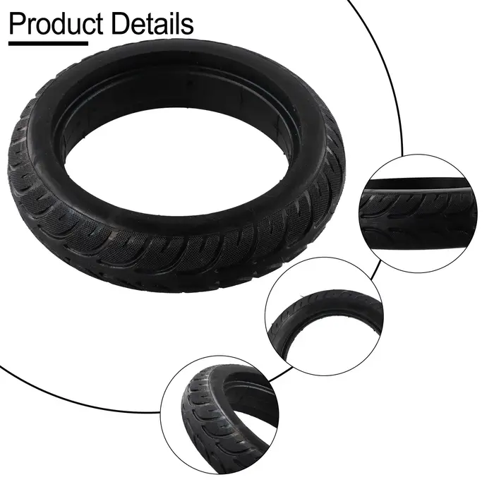 Pneu solide en caoutchouc de 8 pouces 200x45 pour trottinette électrique