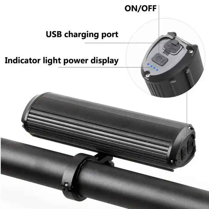 Feu de vélo 8000mAh 5 LED