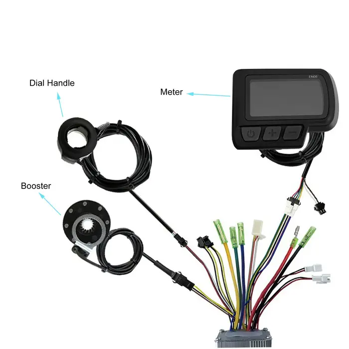 Kit de contrôleur de moteur de vélo électrique 15A avec affichage EN06 Kit de Conversion