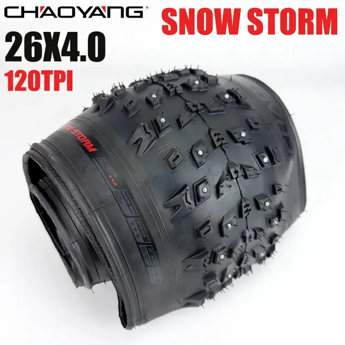 Pneu de vélo CHAOYANG Fat Nail 26x4.0 2C-MTB, pneu de vélo de neige pliable, 120TPI, anti-crevaison,