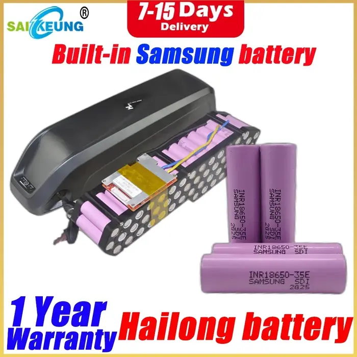 Batterie Vélo Électrique Hailong 48V Chamrede 36V 52V 60V 72V 48V 20Ah 30Ah 35Ah 40Ah 50Ah 60Ah 2000W