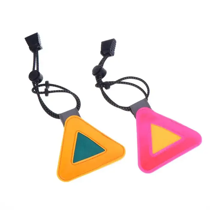 Panneaux réfléchissants triangulaires pour vélo, pendentif d'avertissement de sécurité, patch réfléchissant pour la conduite nocturne, étiquette réfléchissante portable