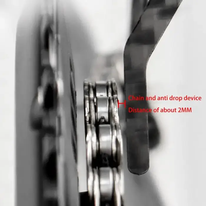 Guide-chaîne en fibre de carbone pour vélo de route