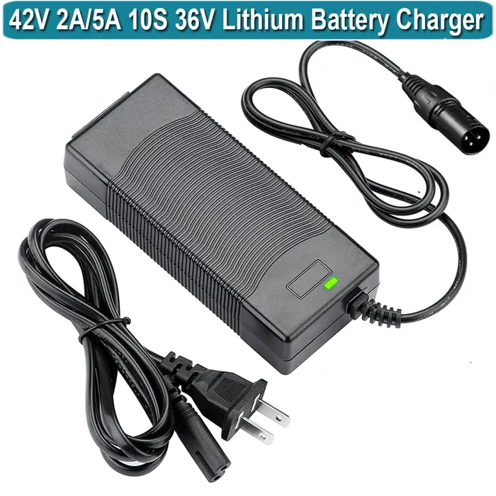 Chargeur de vélo électrique avec pipeline 42V, 3 broches XLR, pour Swagtron EB6 Fat-Tire, Heybike Ci