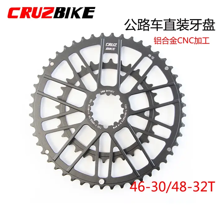 CRUZbike vélo de route 46-30/48-32T roue à chaîne Double plateau couronne