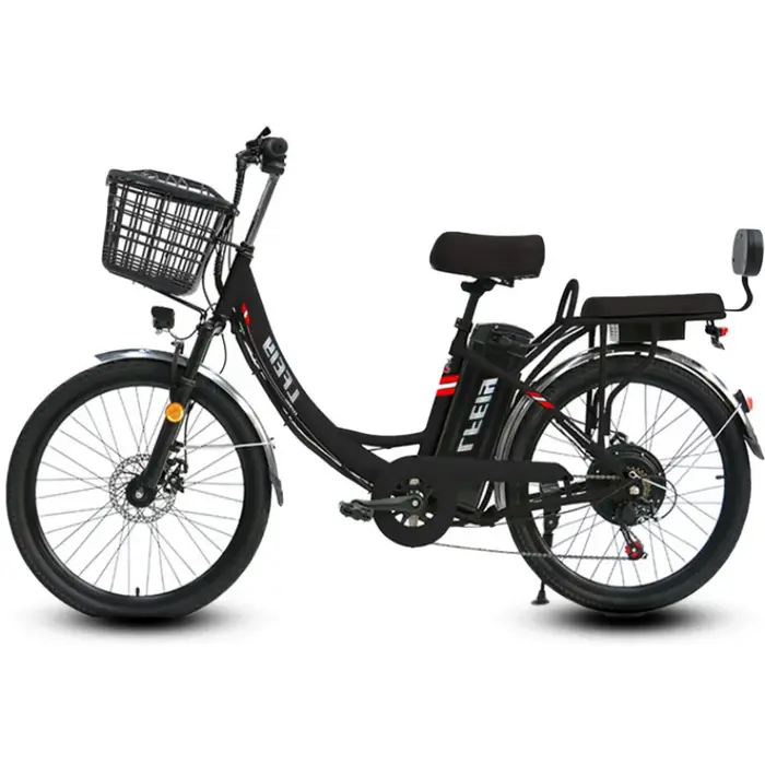48V 350W vélo électrique pour adultes déplacement en ville 7 vitesses 26 pouces vélo électrique tout