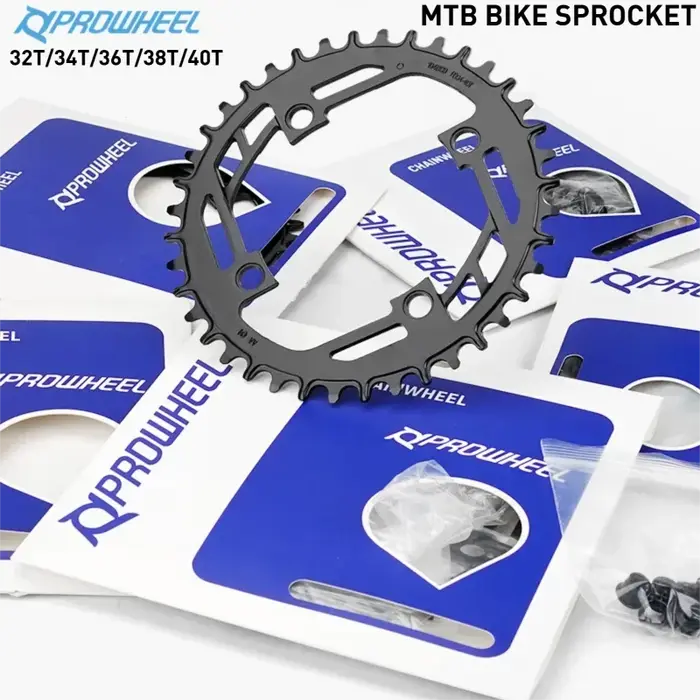 PROWHEEL 32T 34T 36T 38T 40T roue de chaîne de pignon de vélo vtt 104BCD plateau rond partie