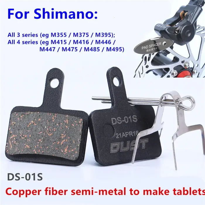 Plaquettes de frein à disque de vélo DUST Imaging, pièces de frein de vélo pour M315, Mlix, MT200, X