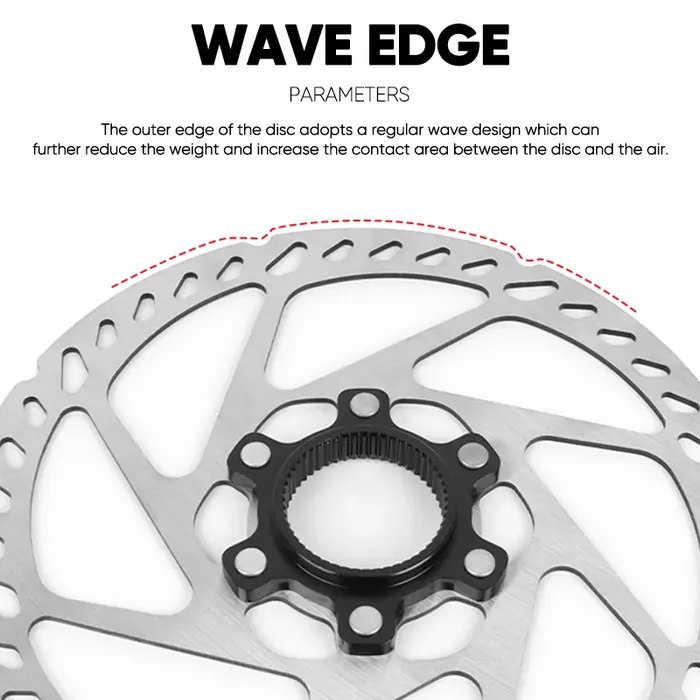 Rotor de verrouillage central de vélo 160mm 180mm 203mm, Rotor de verrouillage central de vélo de ro