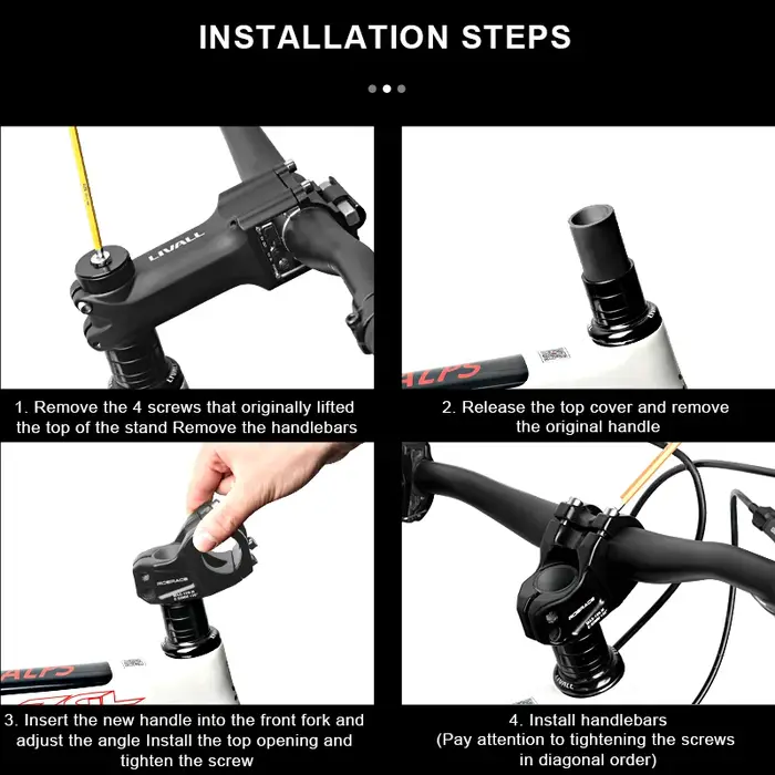 Potence de fourche avant pour vélo de route et VTT