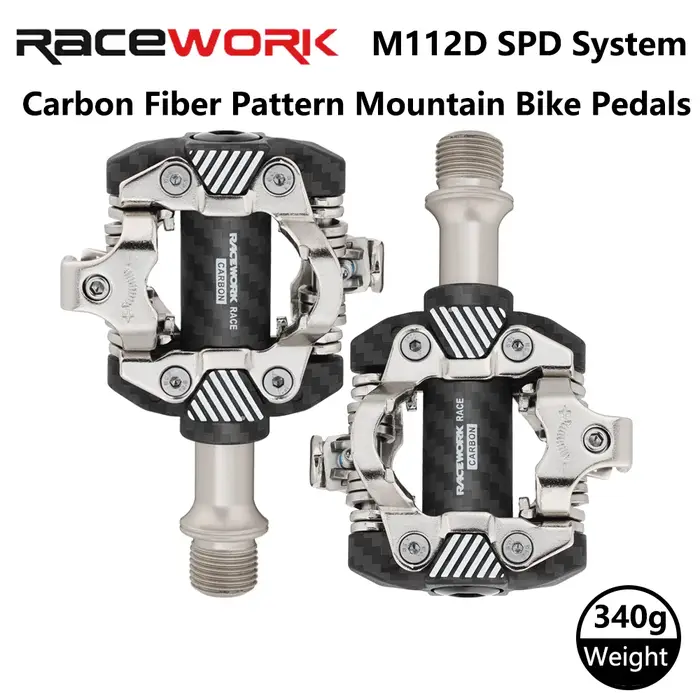 Pédales de vélo VTT en fibre de carbone RACEWORK