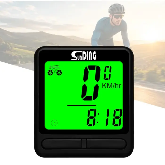Ordinateur de vélo filaire, 24 fonctions, compteur de vitesse, odomètre, rétroéclairage, étanche, réveil automatique, compteur de vitesse pour le cyclisme