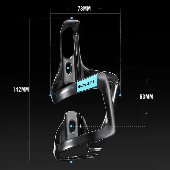 Porte-bidon de vélo RYET entièrement en carbone
